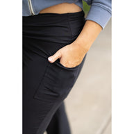 Ready to Ship | The Addison Fold Over Bootcut Leggings