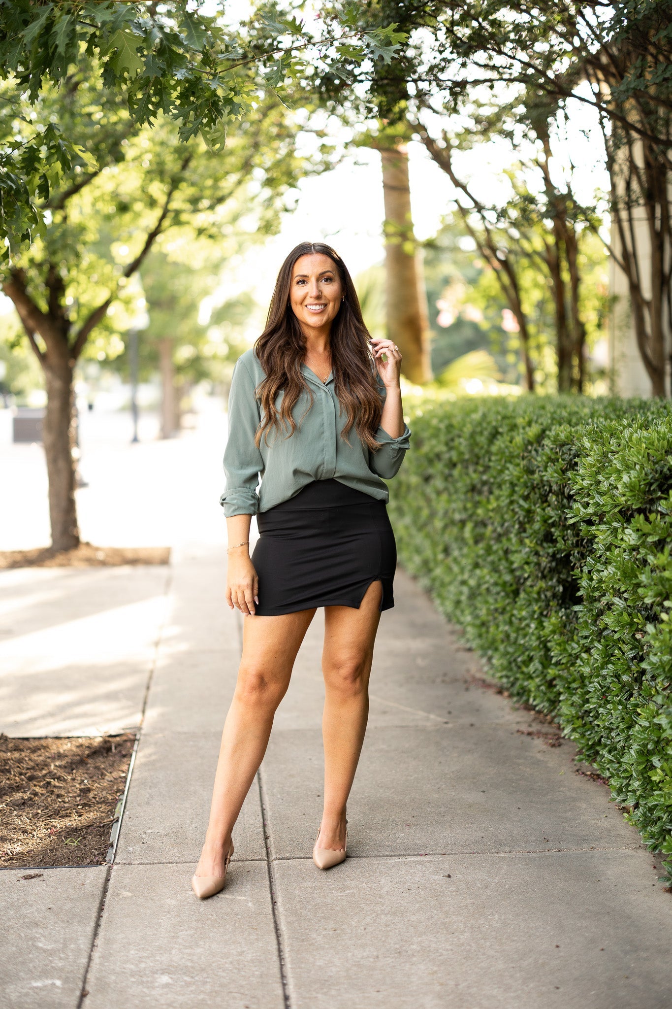 Ready to Ship | The Savannah Deluxe Sculpting A-Line Skort