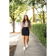Ready to Ship | The Kristina BLACK Jogger Skirt
