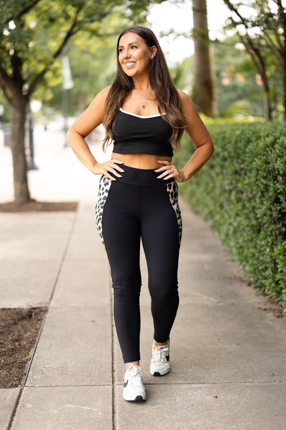 Ready to Ship | The Gianna - Leopard Panel Leggings