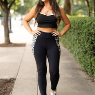 Ready to Ship | The Gianna - Leopard Panel Leggings