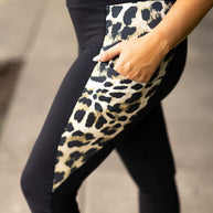 Ready to Ship | The Gianna - Leopard Panel Leggings