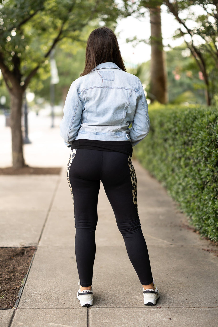 Ready to Ship | The Gianna - Leopard Panel Leggings