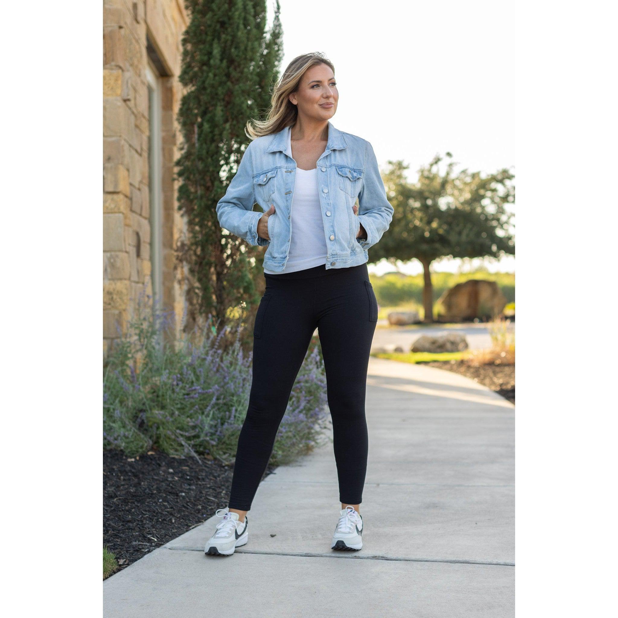 Ready to Ship | BLACK FULL-LENGTH Leggings with POCKET