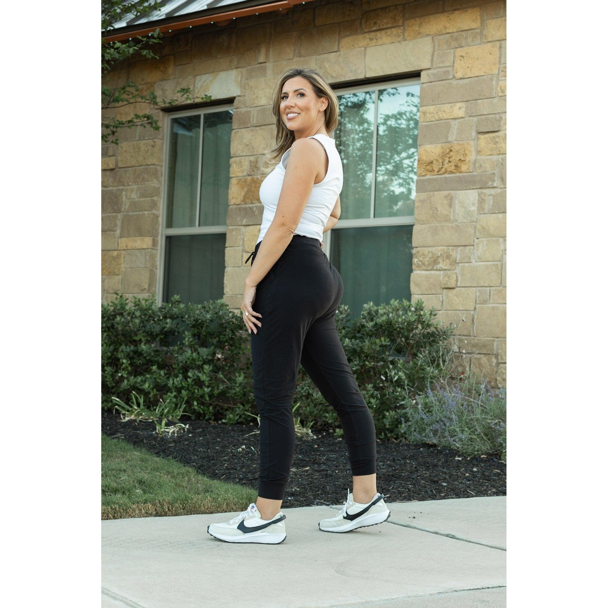 Ready to Ship | The Reagan - Black Joggers  - Luxe Leggings by Julia Rose®
