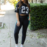 PreOrder | The Gracie- Green Panel Full Length Leggings Round 2