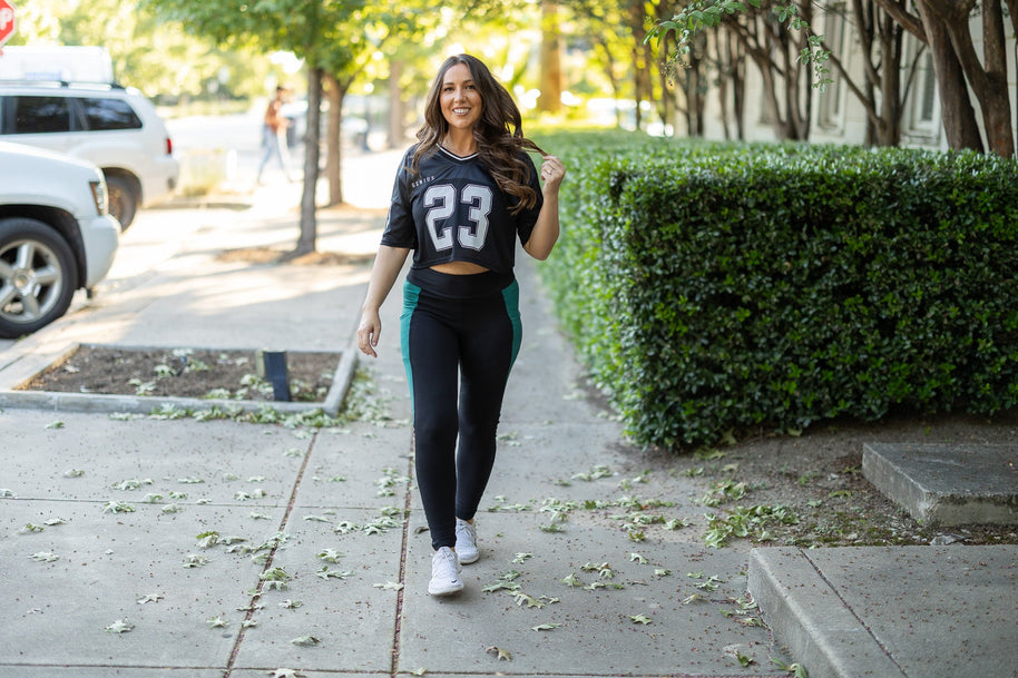 PreOrder | The Gracie- Green Panel Full Length Leggings Round 2