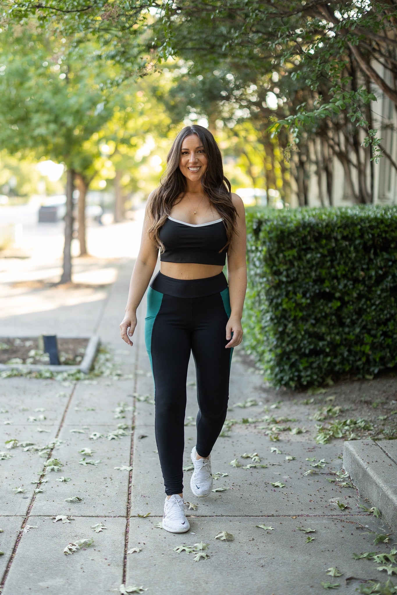 PreOrder | The Gracie- Green Panel Full Length Leggings Round 2