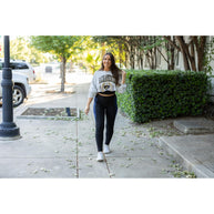 Ready to Ship | The Billie- Blue Panel Full Length Leggings