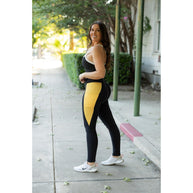 PreOrder | The Yasmine Yellow Panel Full Length Leggings  ROUND 2