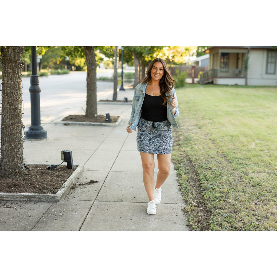 Ready to Ship | The Sydney Snakeskin Jogger Skirt