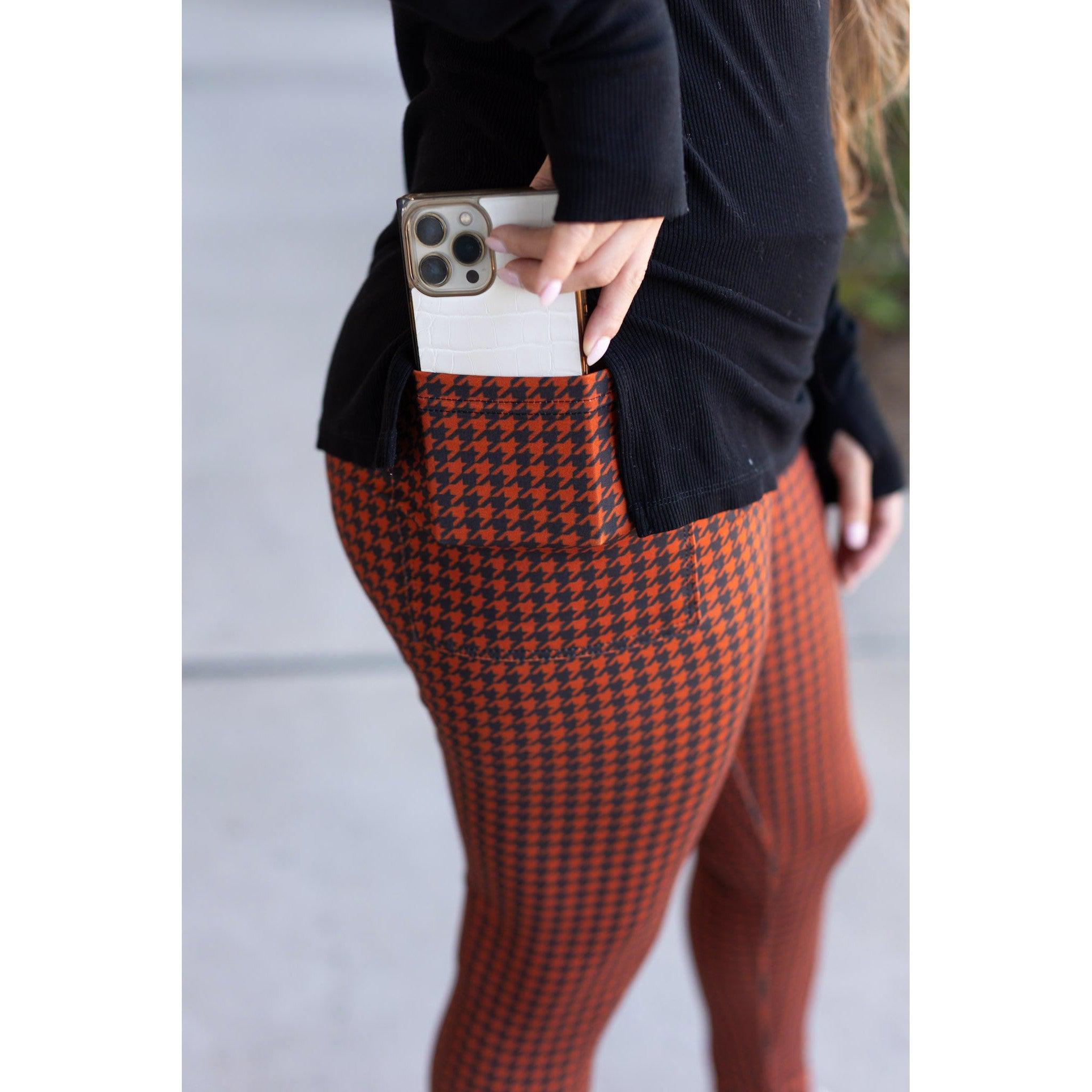 Ready to Ship | Houndstooth Full Length Leggings