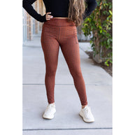 Ready to Ship | Houndstooth Full Length Leggings