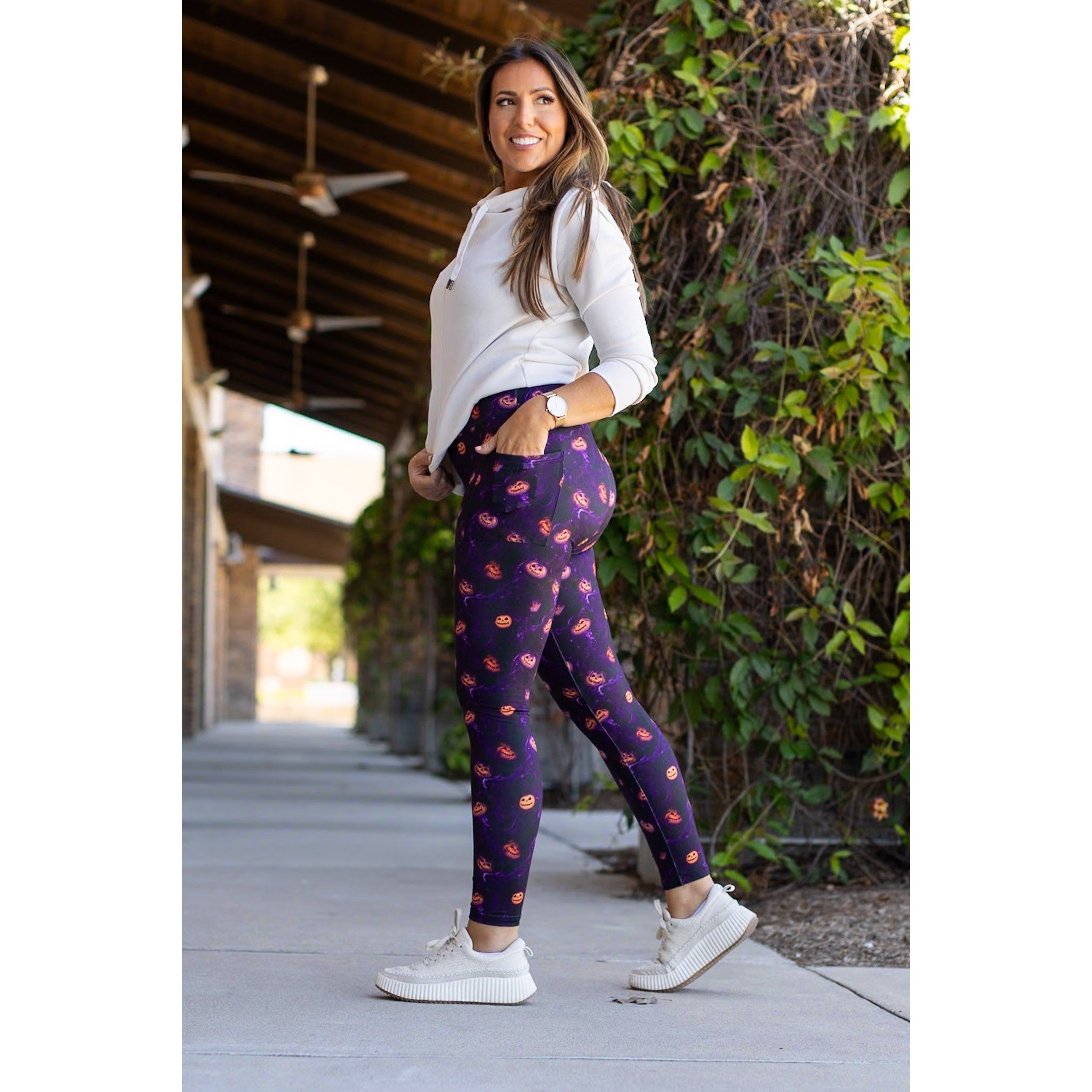 Ready to Ship  | The Elly - Pumpkin Blaze Leggings *