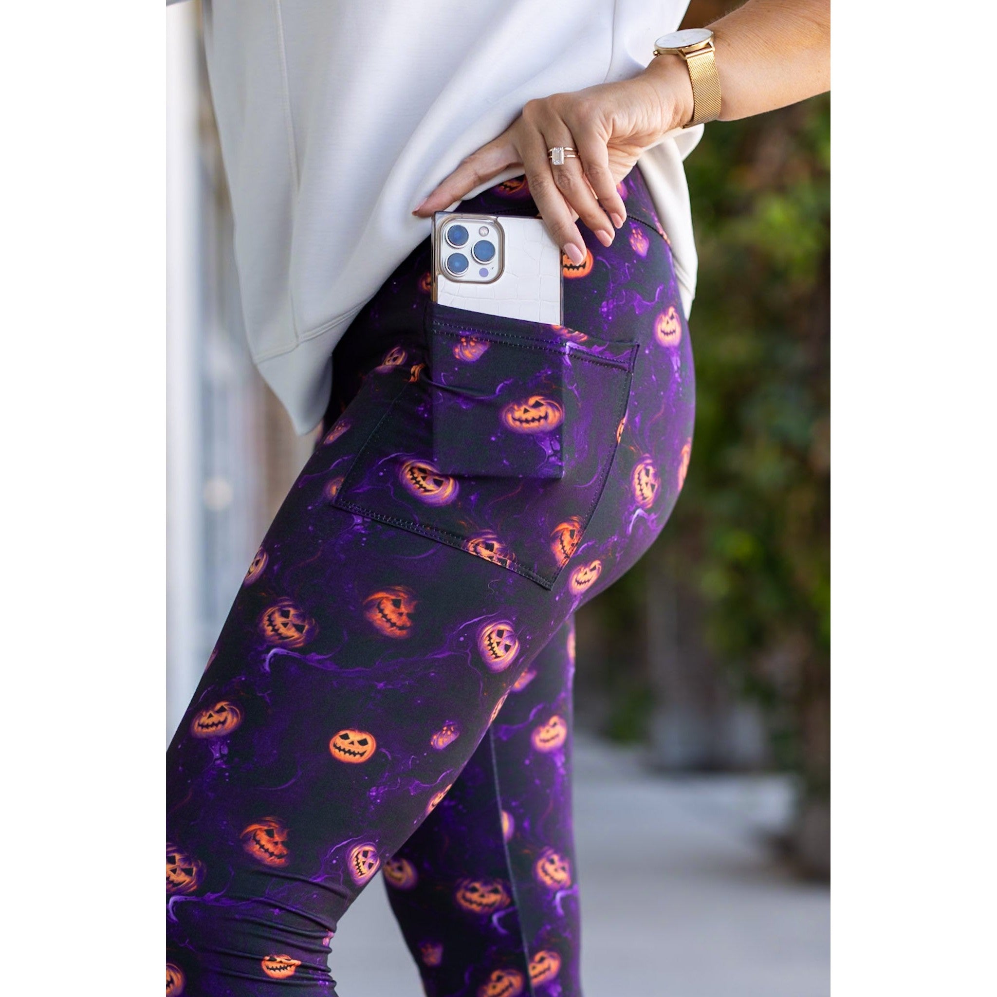 Ready to Ship  | The Elly - Pumpkin Blaze Leggings *