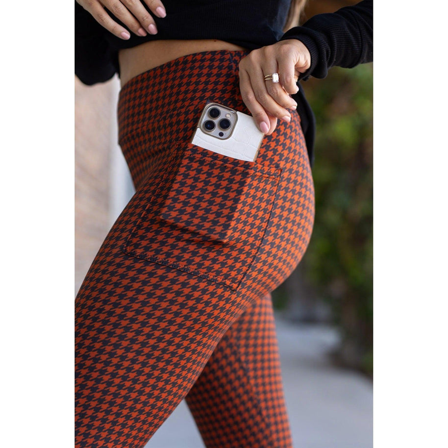Ready to Ship | Houndstooth Full Length Leggings