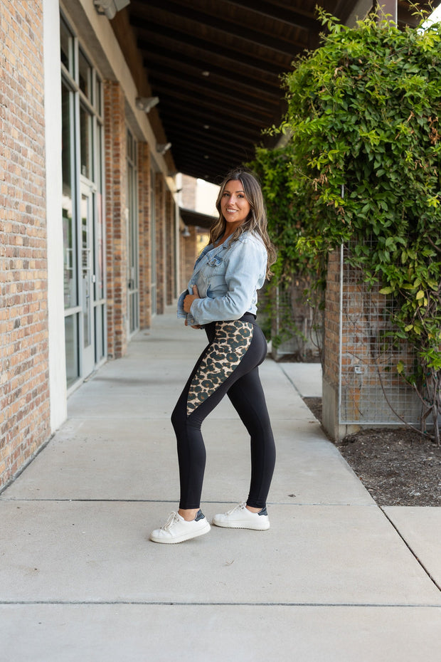 PreOrder | The Lexi - Leopard 2.0 Panel Leggings
