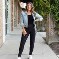 PreOrder | The Sabrina - Snow Leopard Panel Leggings