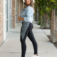 PreOrder | The Sabrina - Snow Leopard Panel Leggings