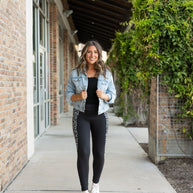 PreOrder | The Sabrina - Snow Leopard Panel Leggings