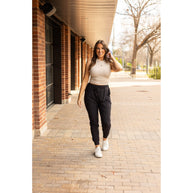 Ready to Ship | The Reagan - Black Joggers  - Luxe Leggings by Julia Rose®