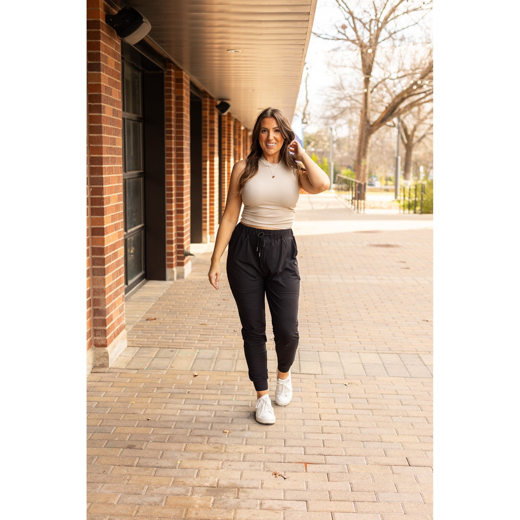 Ready to Ship | The Reagan - Black Joggers  - Luxe Leggings by Julia Rose®