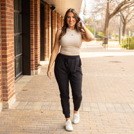 Ready to Ship | The Luxe Reagan Black Joggers - 2 PACK