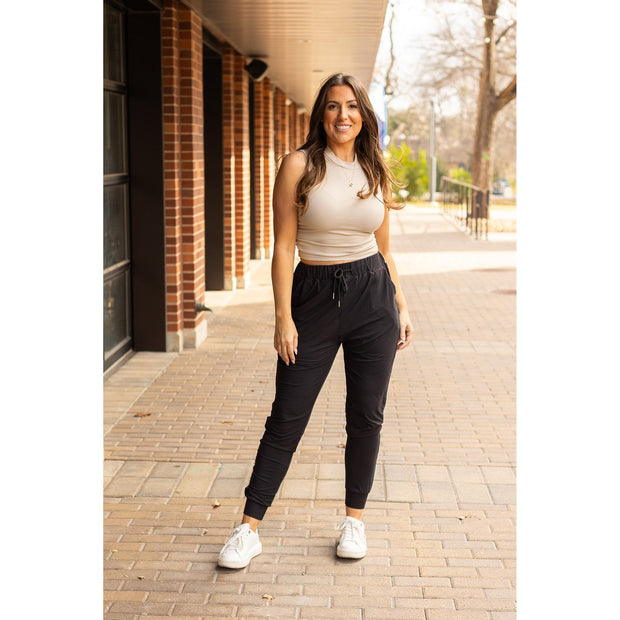 Ready to Ship | The Reagan - Black Joggers  - Luxe Leggings by Julia Rose®