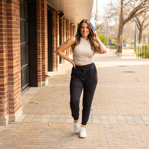 Ready to Ship | The Luxe Reagan Black Joggers - 2 PACK