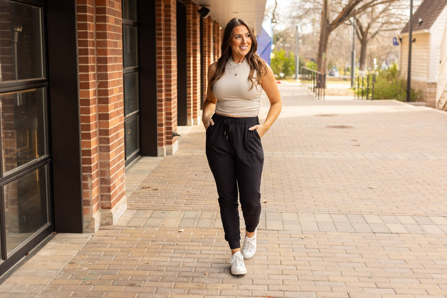 Ready to Ship | The Luxe Reagan Black Joggers - 2 PACK