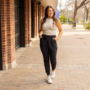 Ready to Ship | The Luxe Reagan Black Joggers - 2 PACK