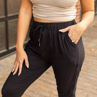 Ready to Ship | The Luxe Reagan Black Joggers - 2 PACK