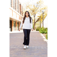 Ready to Ship | The Liz - Crossover Bootcut Leggings with Pockets