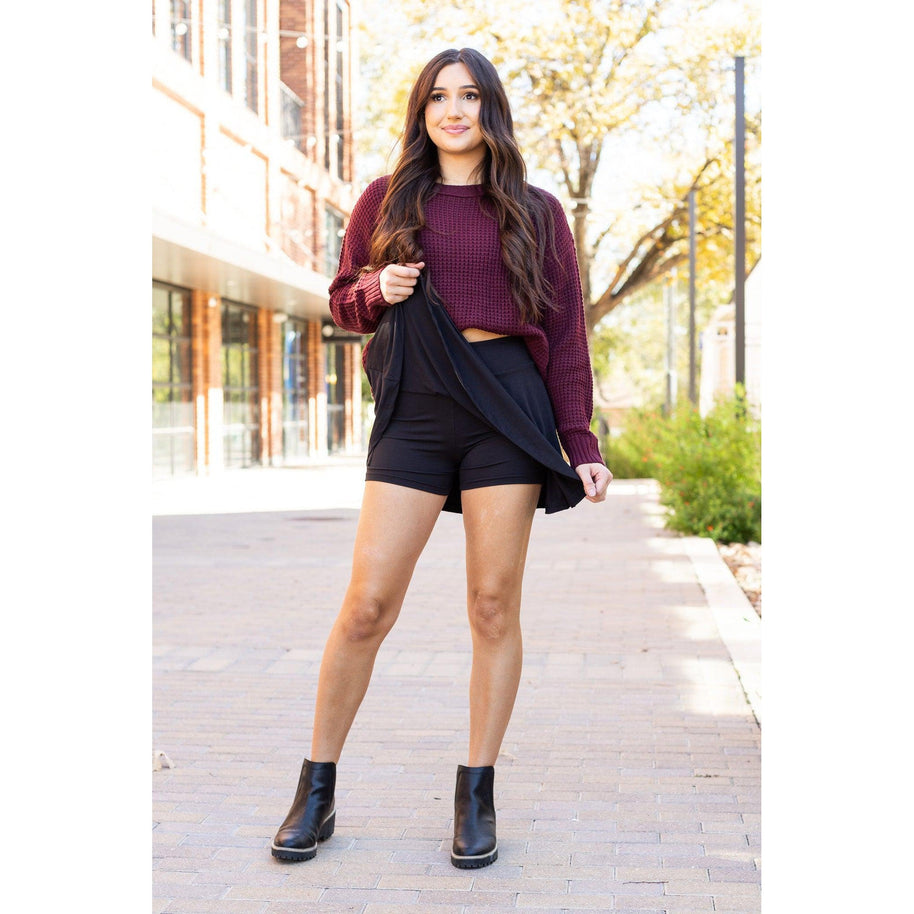 Ready to Ship | The Brielle Black Skort