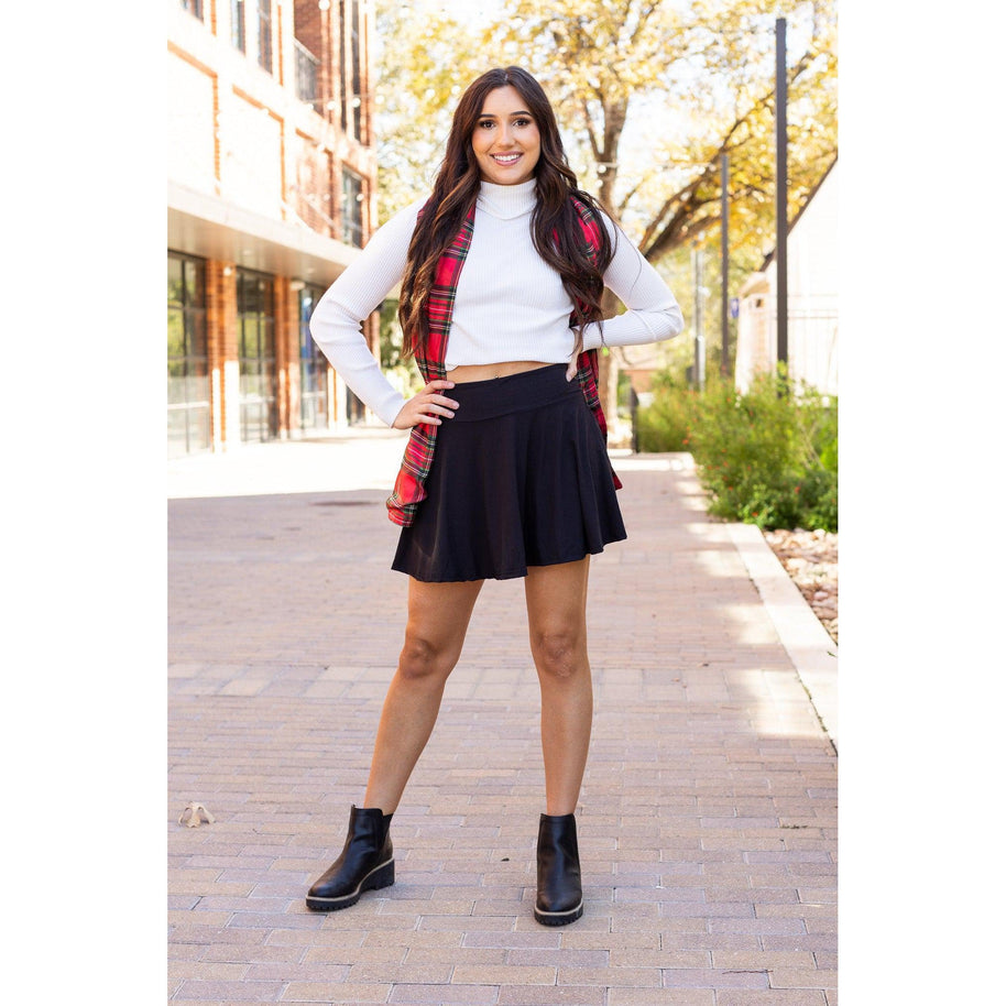 Ready to Ship | The Brielle Black Skort