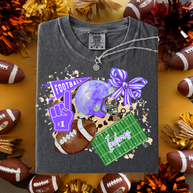 Choose Your Mascot and Colors Football Collage Graphic Tee