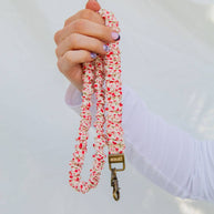Red & Pink Floral Lanyard