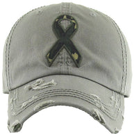 Camo Ribbon Washed Vintage Baseball Cap