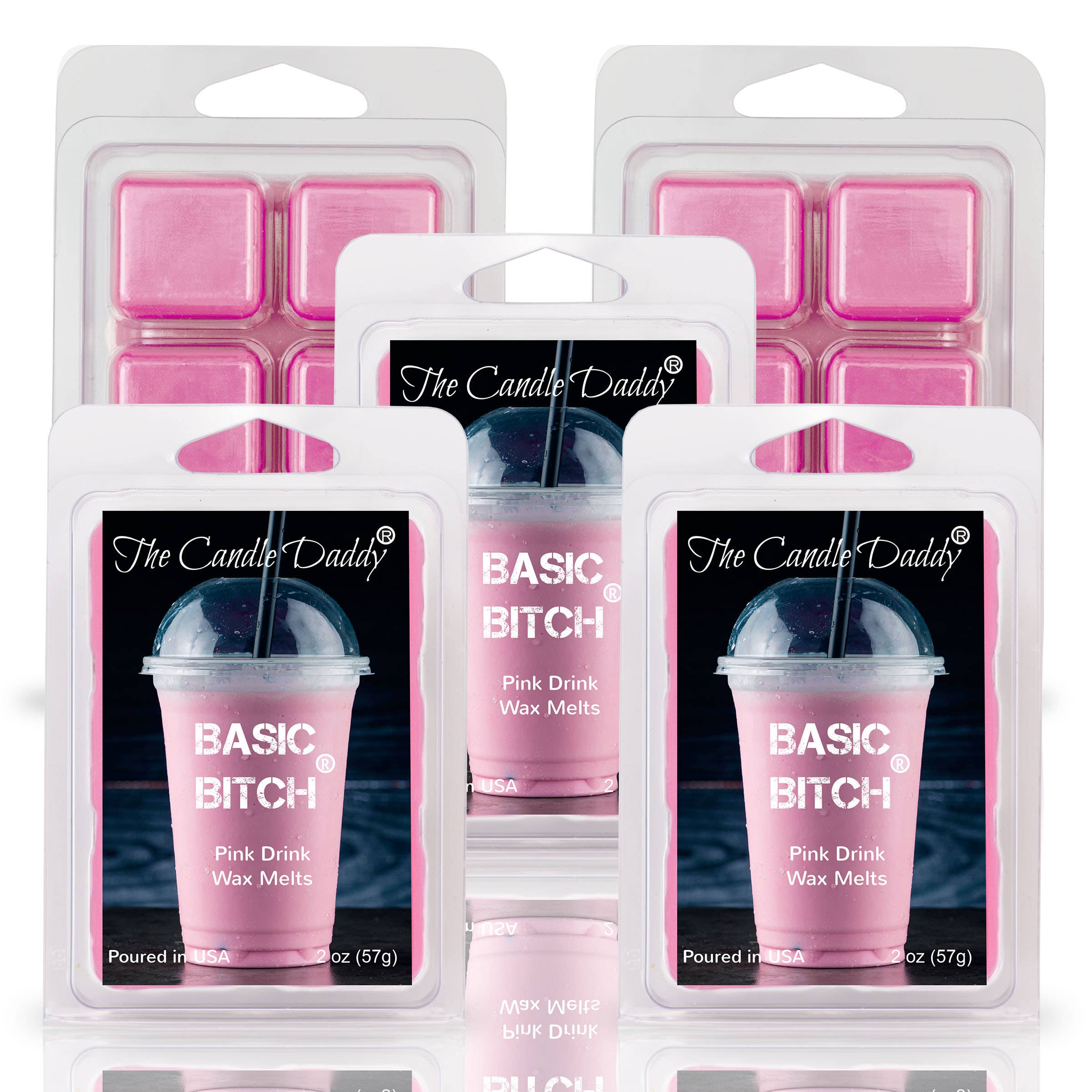 FUNNY FALL HALLOWEEN - BASIC BITCH - PINK DRINK WAX MELT