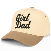 C.C GIRL DAD Letter Embroidered on Two Tone Trucker Hat