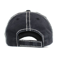 Pink Ribbon WARRIOR Embroidered Vintage Baseball Cap