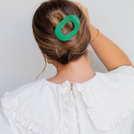 Circle Cutout Flat Claw Clip