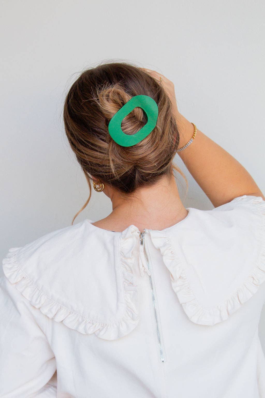 Circle Cutout Flat Claw Clip