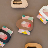 Circle Cutout Flat Claw Clip