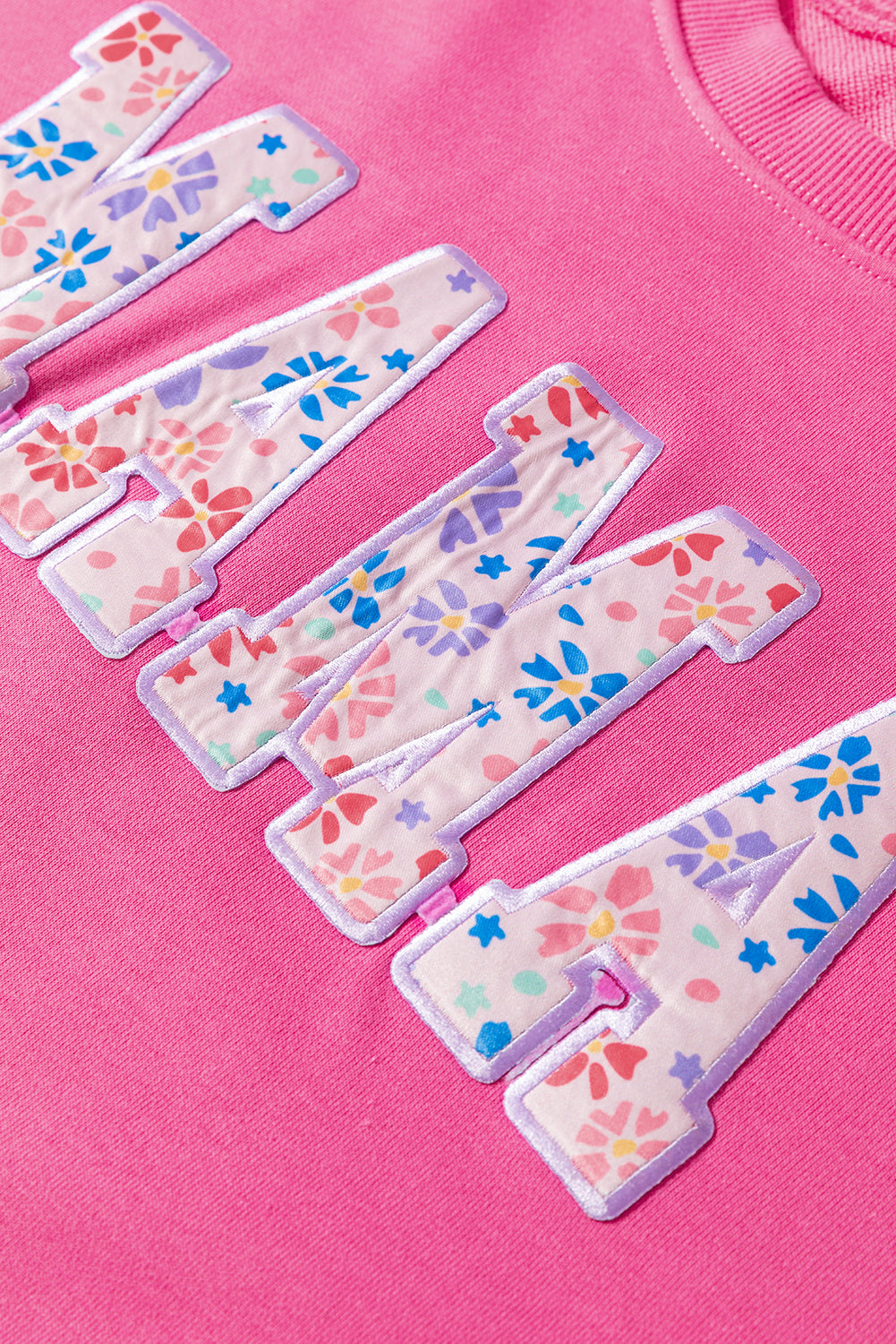 RTS: Floral Embroidered Mama Crew