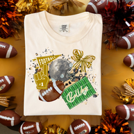 Choose Your Mascot and Colors Football Collage Graphic Tee