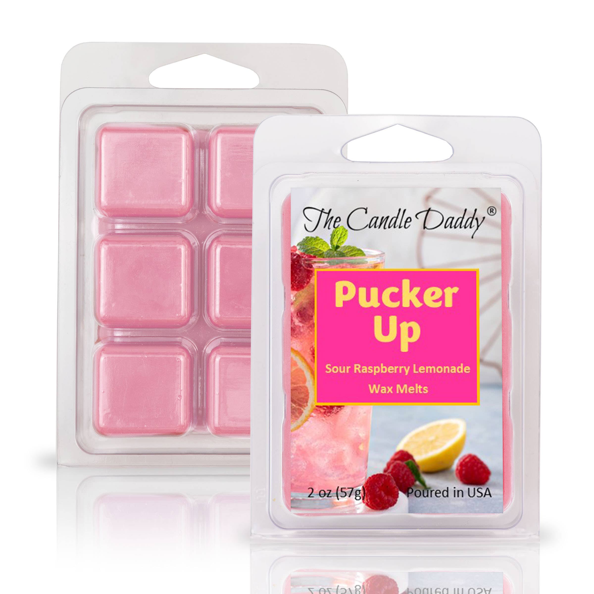 Pucker Up - Raspberry Lemonade Wax Melts - 2oz  6 Cubes