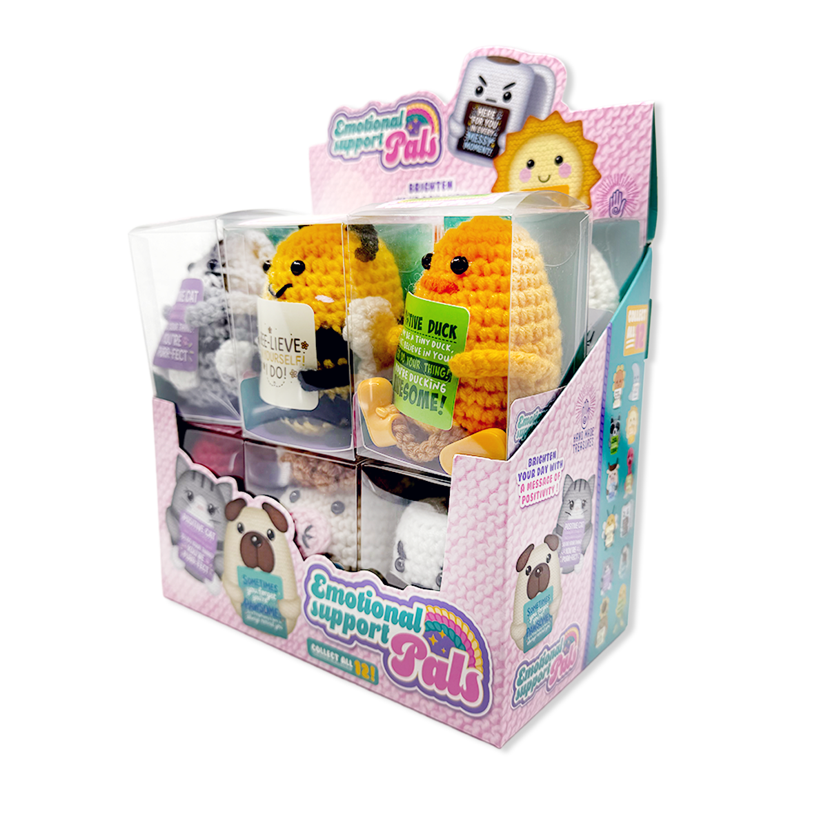 Emotional Support Crochet Plush Pals TOP SELLER - 12/Display