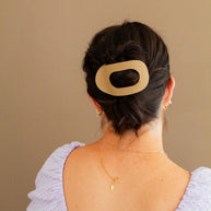 Circle Cutout Flat Claw Clip