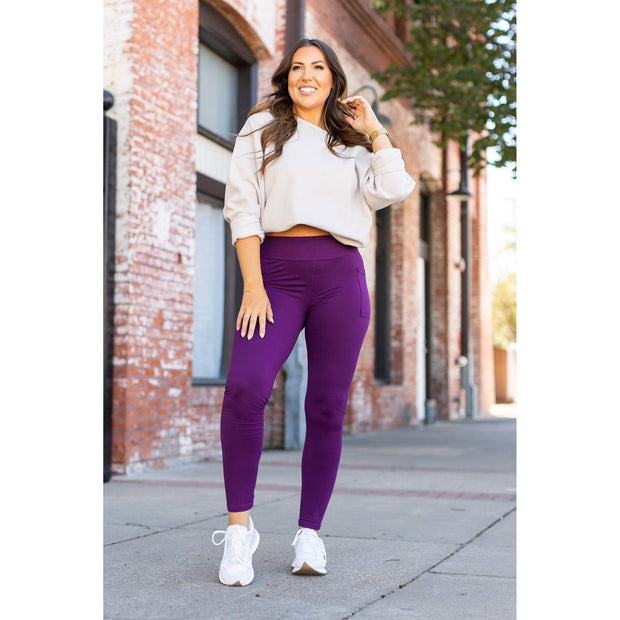 Ready to Ship | The Kinsley Purple Full Length Leggings
